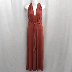 Reformation Halter Tie Maxi Dress Tencel Stretch Small